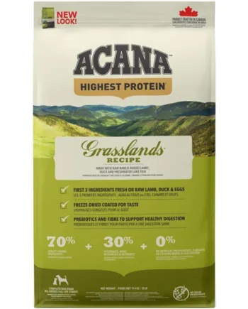 Acana Grasslands Hundefoder – 70% Kød, Kornfri Kvalitet