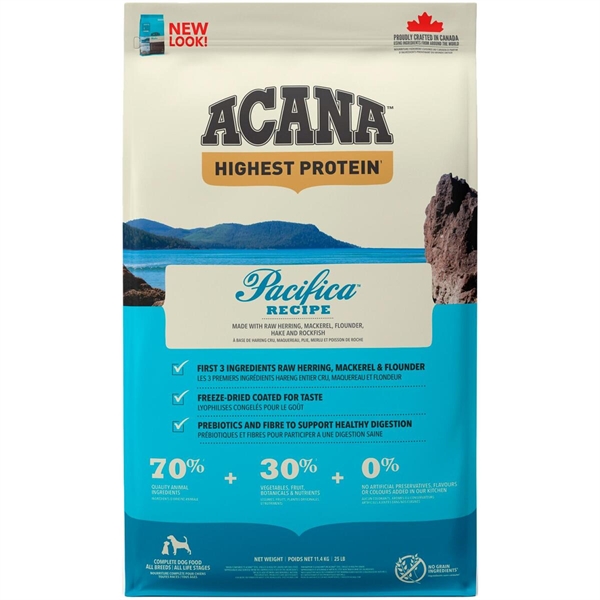 Acana Pacifica Hundefoder – 70% Kød, Kornfri Delikatesse
