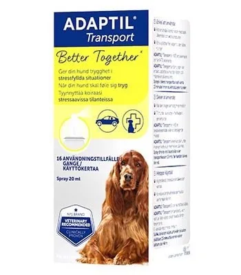 Adaptil Transport Spray til Stressfri Hunderejser – 20 ml