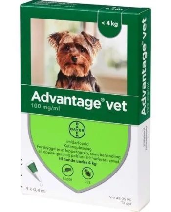 Advantage Vet Loppemiddel til Hunde - Effektiv Loppebeskyttelse