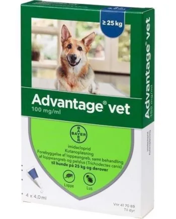 Advantage Vet Loppemiddel til Store Hunde - Effektiv Beskyttelse