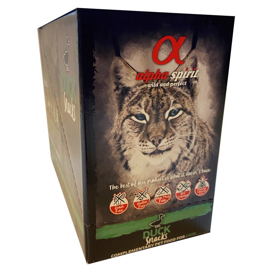 Alpha Spirit Katte Snacks med And - Lækre Godbidder til Katte