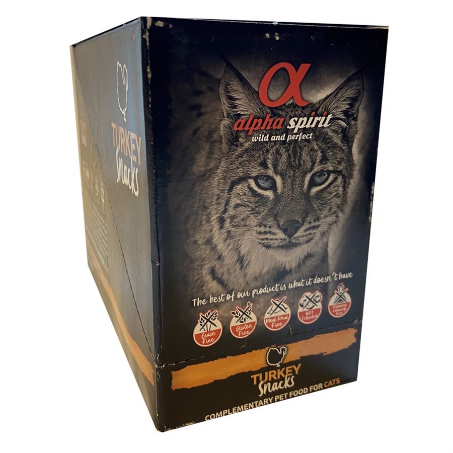 Alpha Spirit Katte Snack med Kalkun - Sund Forkælelse 35g