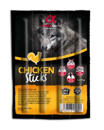 Alpha Spirit Kyllingestænger - Sund Hundesnack 16 Stk