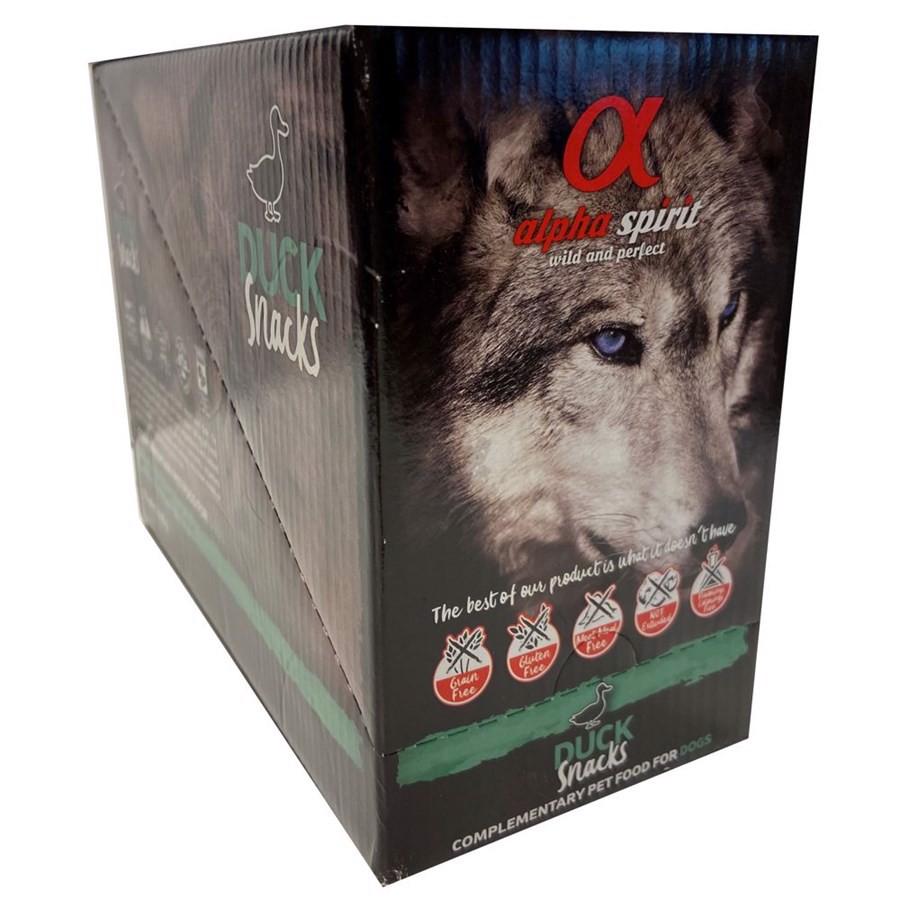 Alpha Spirit Semi Fugtige Hundesnacks – 16 x 35g Belønning