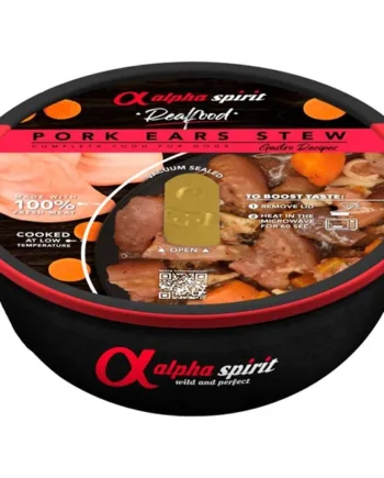 Alpha Spirit Svineører Gryderet 280g – Lækkert Hundemad