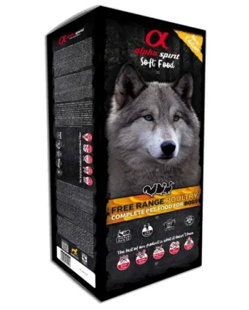 Alpha Spirit Semi Fugtigt Hundefoder med Fjerkræ 200g