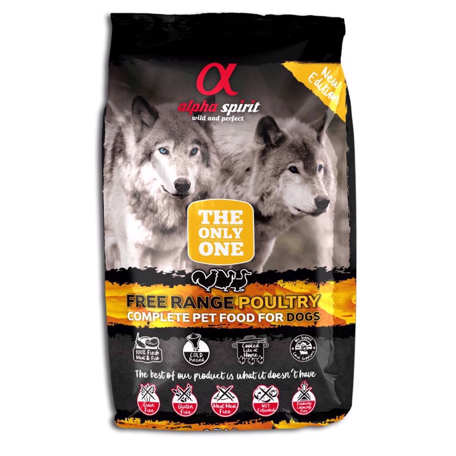 Alpha Spirit Kylling Hundefoder 1 Kg - Sundt valg til hunde!