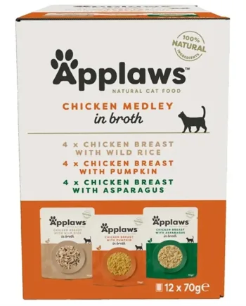 Applaws Kyllingebouillon til Katte - 12 stk. Medley