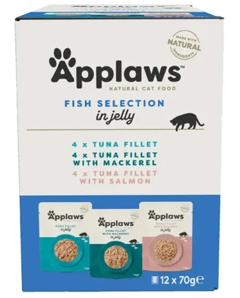 Applaws Fisk i Gelé til Katte - 12 Lækre Portioner