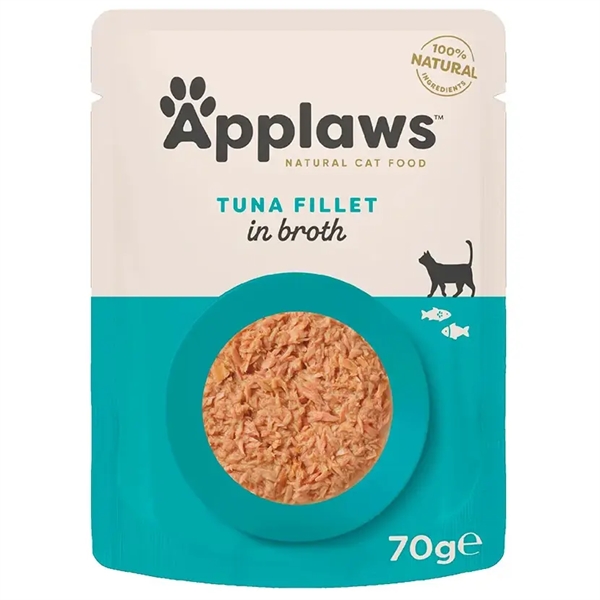 Applaws Kattepouch med Tun i Bouillon – 12 Pakker Tilbud