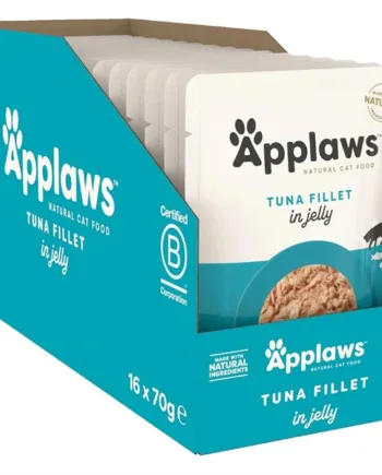 Applaws Kattepouch med Tun i Gelé – 16 Stk. Kvalitet!