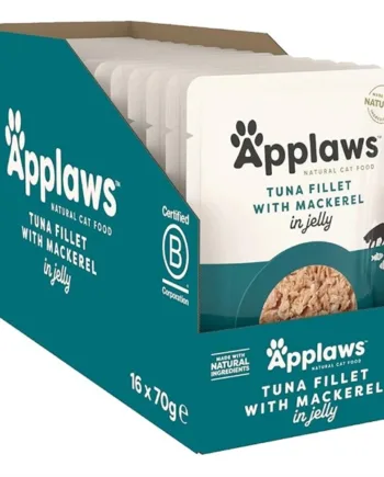 Applaws Kattepouch med Tun og Makrel – 16 Lækre Pouches