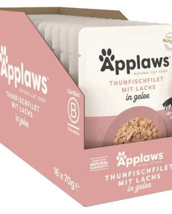 Applaws Kattepouch med Tun og Laks – 16 Portioner Tilbud!