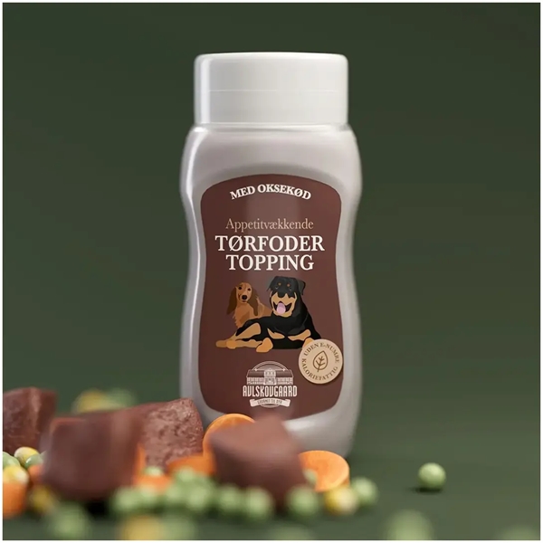Avlskovgaard Okse Tørfoder Topping – 300 ml Tilbud!