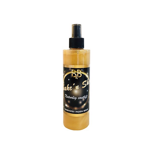 B & B Shake Shine Spray 250 ml til hundepelspleje - Glans!