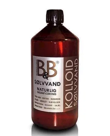 B B Sølvvand til Desinfektion – 1 Liter til Hundepleje