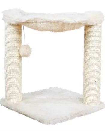 Elegant kradsetræ til katte i creme - Funktionelt design!