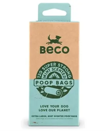 Beco Høm Høm Poser med Mintduft – 60 Stk til Hunde