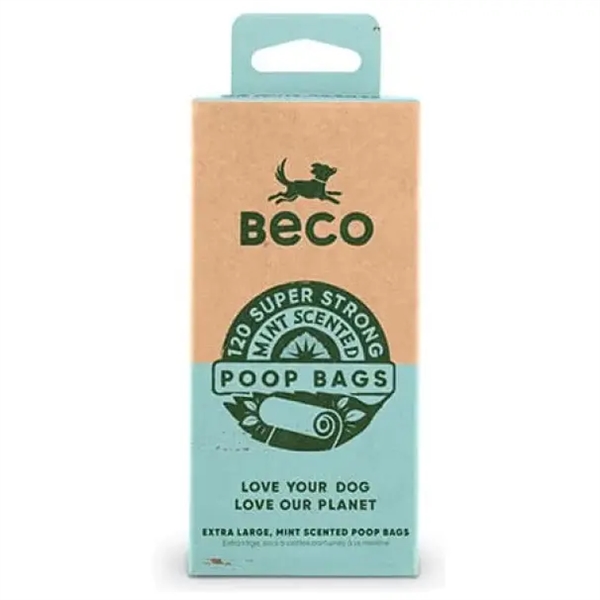 Beco Høm Høm Poser med Mintduft – 60 Stk til Hunde