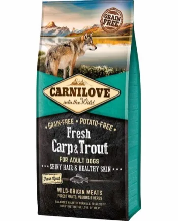 Carnilove Hundefoder til Voksne – Karpe & Ørred 12 kg
