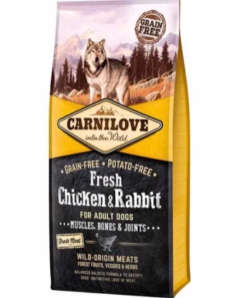 Carnilove Hundefoder: Kylling & Kanin 12 kg - Tilbud!