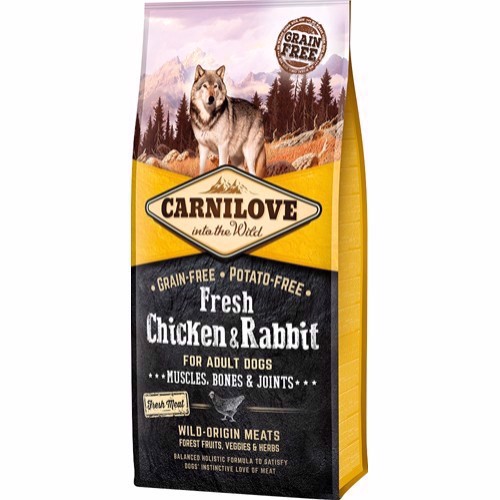 Carnilove Hundefoder: Kylling & Kanin 12 kg - Tilbud!