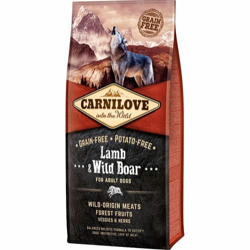 Carnilove Hundefoder med Lam og Vildsvin 12 Kg - Tilbud!