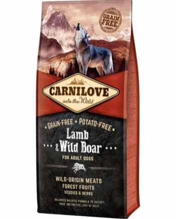 Carnilove Hundefoder: Lam & Vildsvin 12 kg - Super Tilbud!