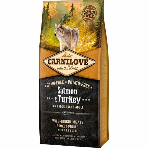 Carnilove Hundefoder til Store Racer med Laks & Kalkun 12 kg
