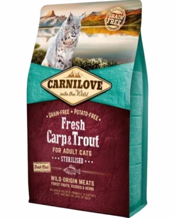 Carnilove Kattemad med Karpe og Ørred - 1 kg Kvalitetfoder