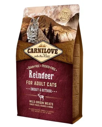 Carnilove Kattefoder Energi til Udeliv – 2 kg Tilbud!