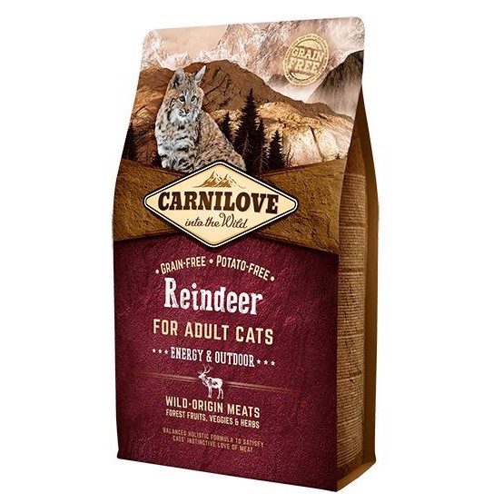 Carnilove Kattefoder Energi til Udeliv – 2 kg Tilbud!