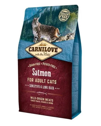 Carnilove Kattemad med Laks til Følsomme Katte - 2 Kg