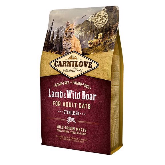 Carnilove Kattemad til Steriliserede Katte – Lam & Vildsvin 1 kg