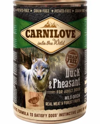Carnilove Hundefoder med And og Fasan 400g - Tilbud!