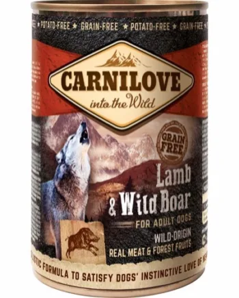 Carnilove Dåsemad med Lam & Vildsvin 400g – Sund Hundemad!