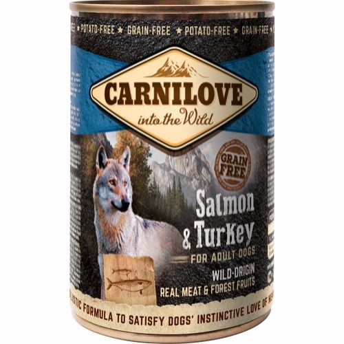 Carnilove Dåsemad med Laks & Tyrkiet 400g - Sund Hundemad
