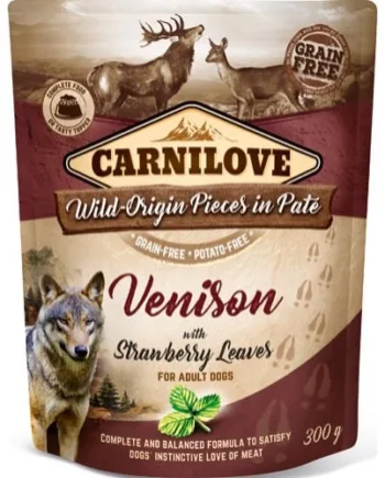 Carnilove Pouch Pate med Hjort 300g – Sundt hundefoder