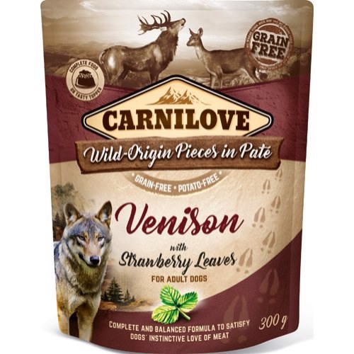 Carnilove Pouch Pate med Hjort 300g – Sundt hundefoder