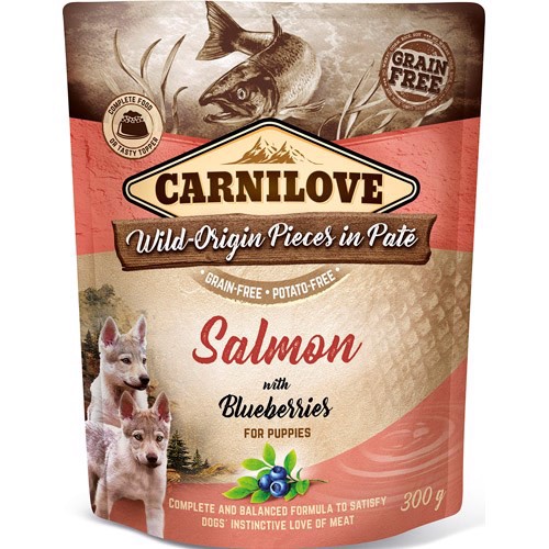 Carnilove Pouch Pate med Laks til Hvalpe – Sund Foderoplevelse