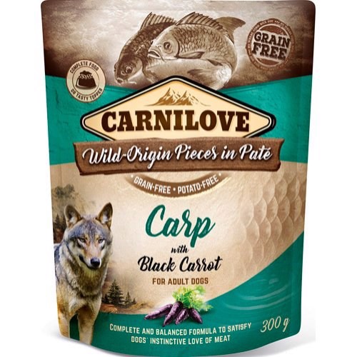 Carnilove Pouch Pate med Karpe 300g - Kornfrit Hundefoder