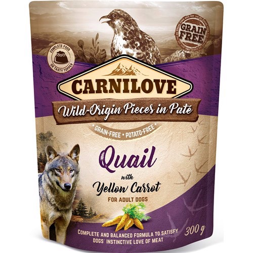 Carnilove Vagtelpate til hunde 300g – Foderudsalg!
