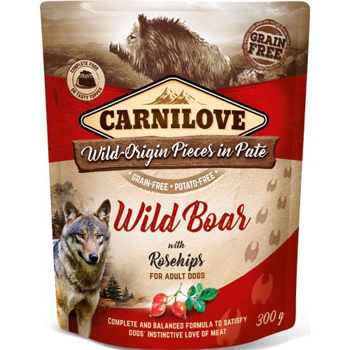 Carnilove Pouch Pate med Vildsvin 300g – Hundemad Tilbud!