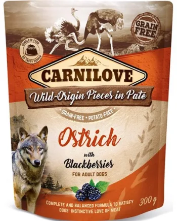 Carnilove Pouch Pate Struds 300g – Hundefoder Tilbud!