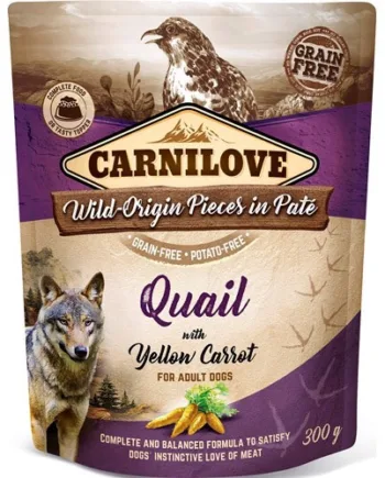 Carnilove Pouch Pate med Vagtel 300g - Hundefoder Tilbud