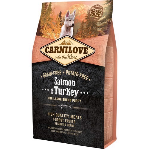Carnilove Hundefoder til Hvalpe – Laks & Kalkun 12 kg