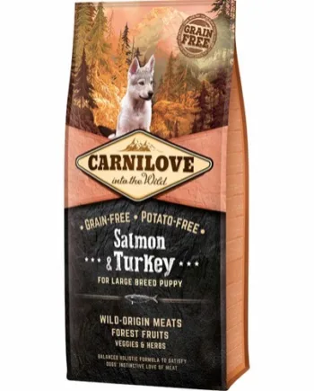 Carnilove Hvalpefoder med Laks og Kalkun, 12 kg – Kvalitet!