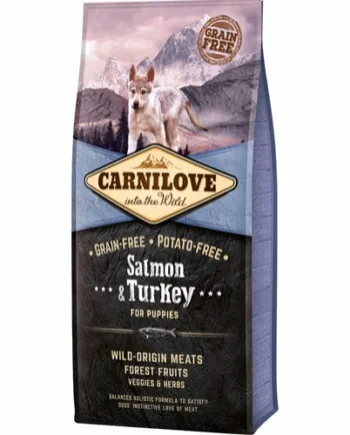 Carnilove Hvalpefoder – Laks & Tyrkiet, 12 kg Kvalitet!