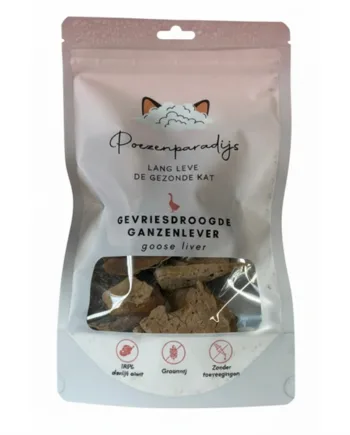 Cat Paradise Frysetørret Gåselever til Kæledyr - Uimodståelig Snack